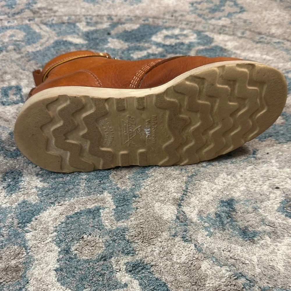 Thorogood Men's Tan Leather Work Boots 9.5D - Picture 5 of 10